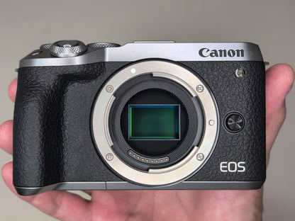 [Top Mint+] Canon EOS M6 Mark II Double Zoom Kit EF M15-45 M55-200 Lens US Stock